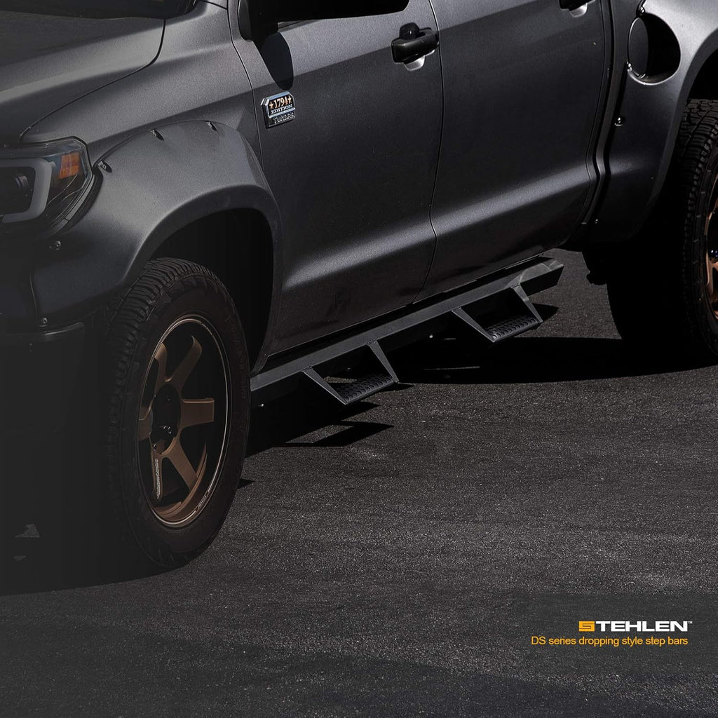 Matte Black Nerf Bars Running Boards for Ram 1500 Quad Cab N10937