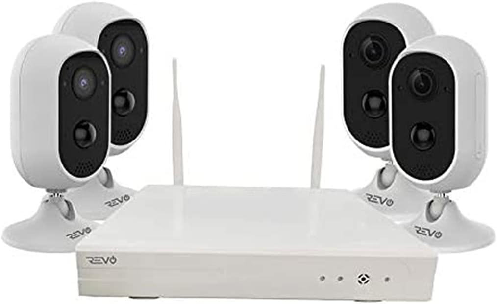4CH Wireless NVR Security System with 1TB HDD & 4X 1080p Cameras J58306