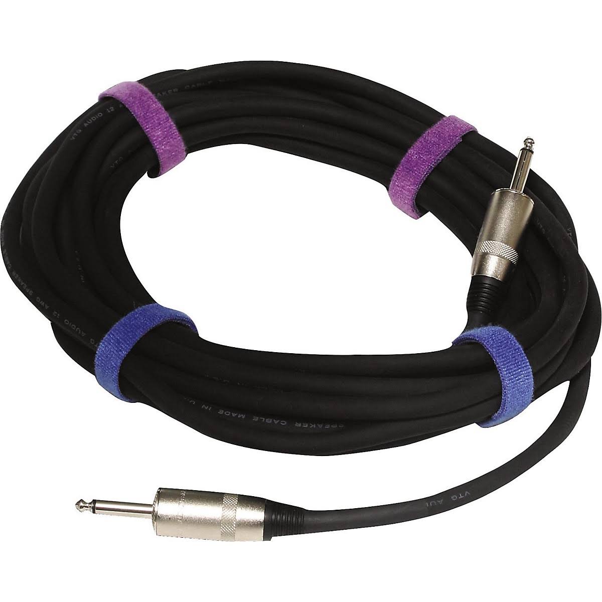 12g Speaker Cable 1/4 to 1/4 50 ft. Black L7114