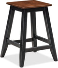 Black and Cherry Counter-Height Stool D93017