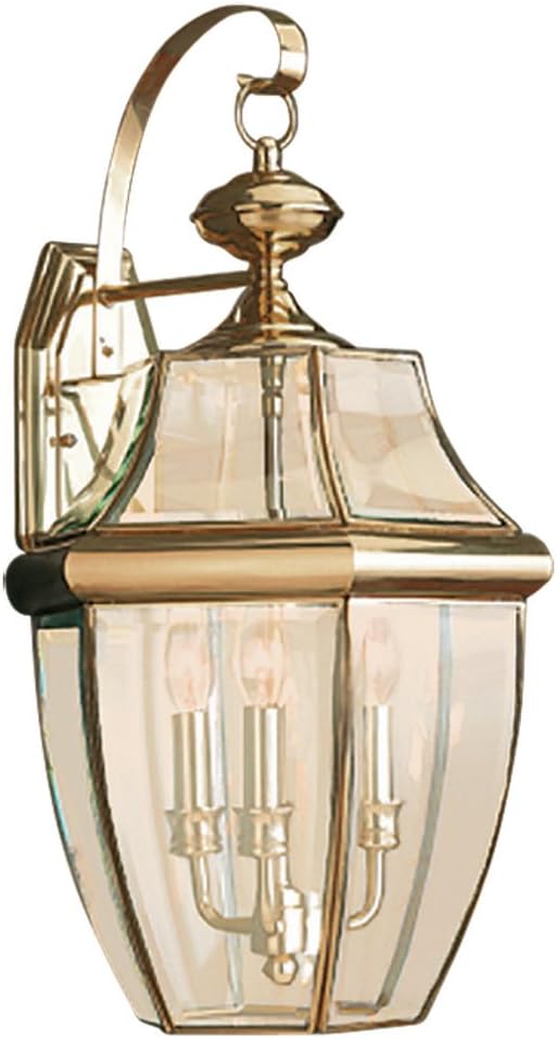 Polished Brass Outdoor Wall Lantern F55147