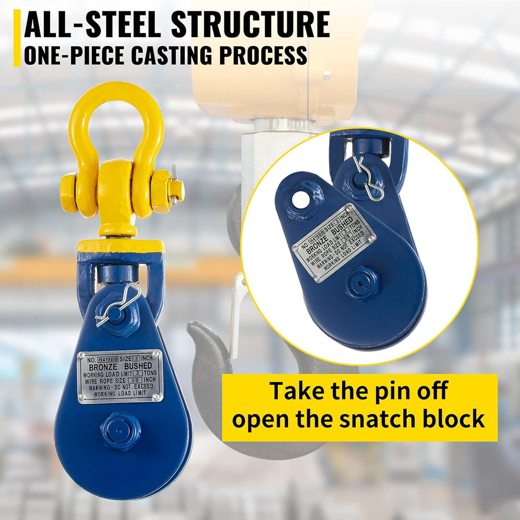 2 ton Snatch Block with Chain C272453