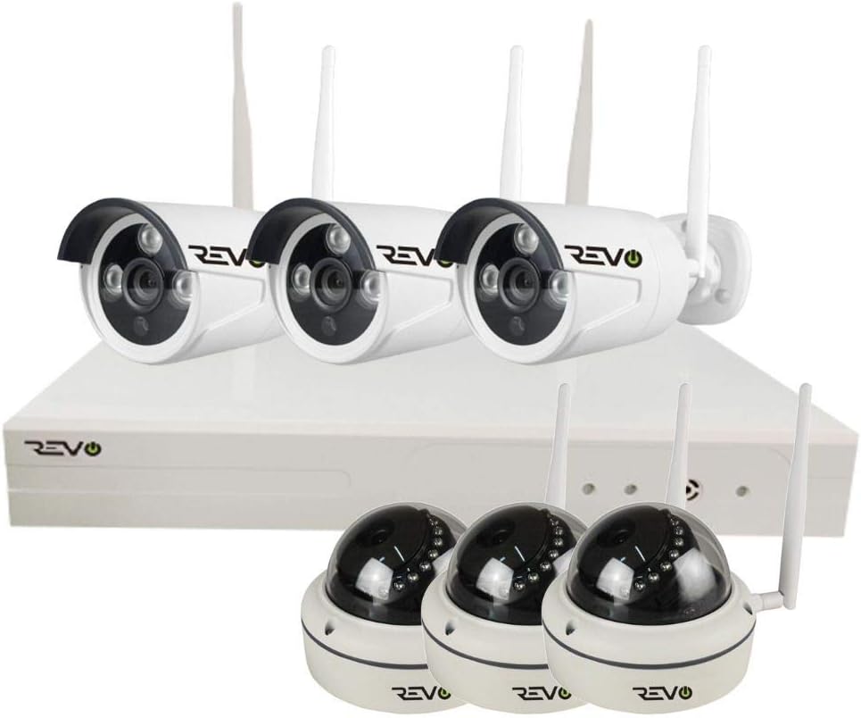 4CH Wireless NVR Security System with 1TB HDD & 4X 1080p Cameras J58306