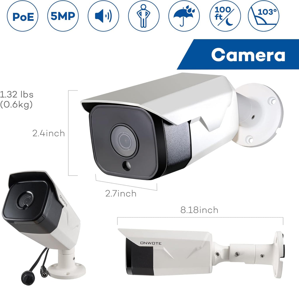 32 Channel 4K PoE Security Camera System 8TB V5231