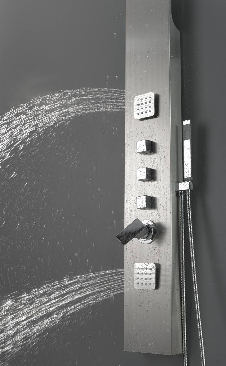 Wall Mount Stainless Steel Shower Panel in Chrome B751