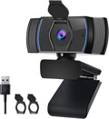 Webcam with Microphone USB 1080P Full HD Auto Light Correction Plug and Play Z5972