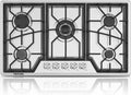 34 inches 5 Burners Stainless Steel Gas Cooktop P249774