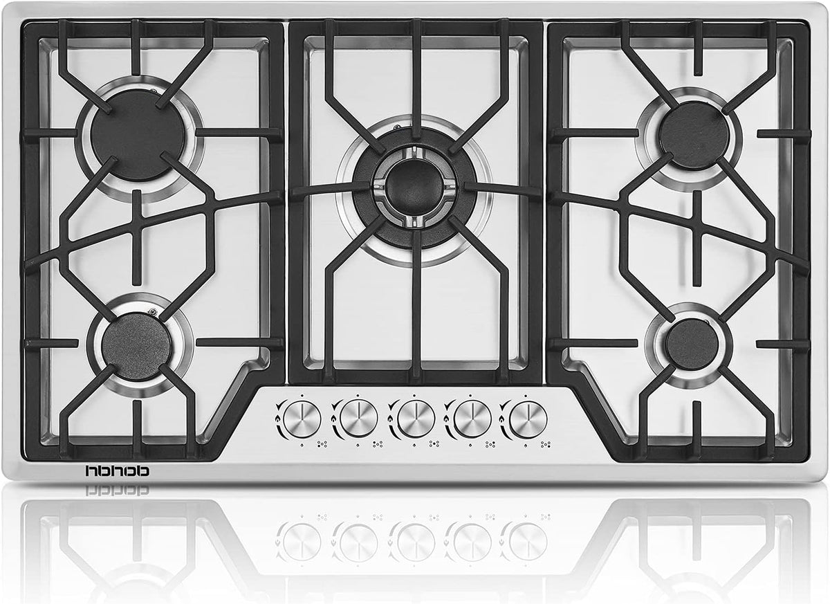 34 inches 5 Burners Stainless Steel Gas Cooktop P249774