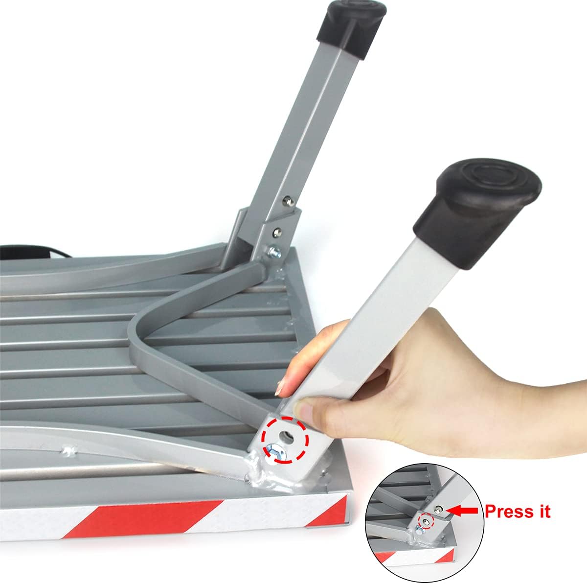Folding RV Step Stool with Anti-Slip Surface N296778