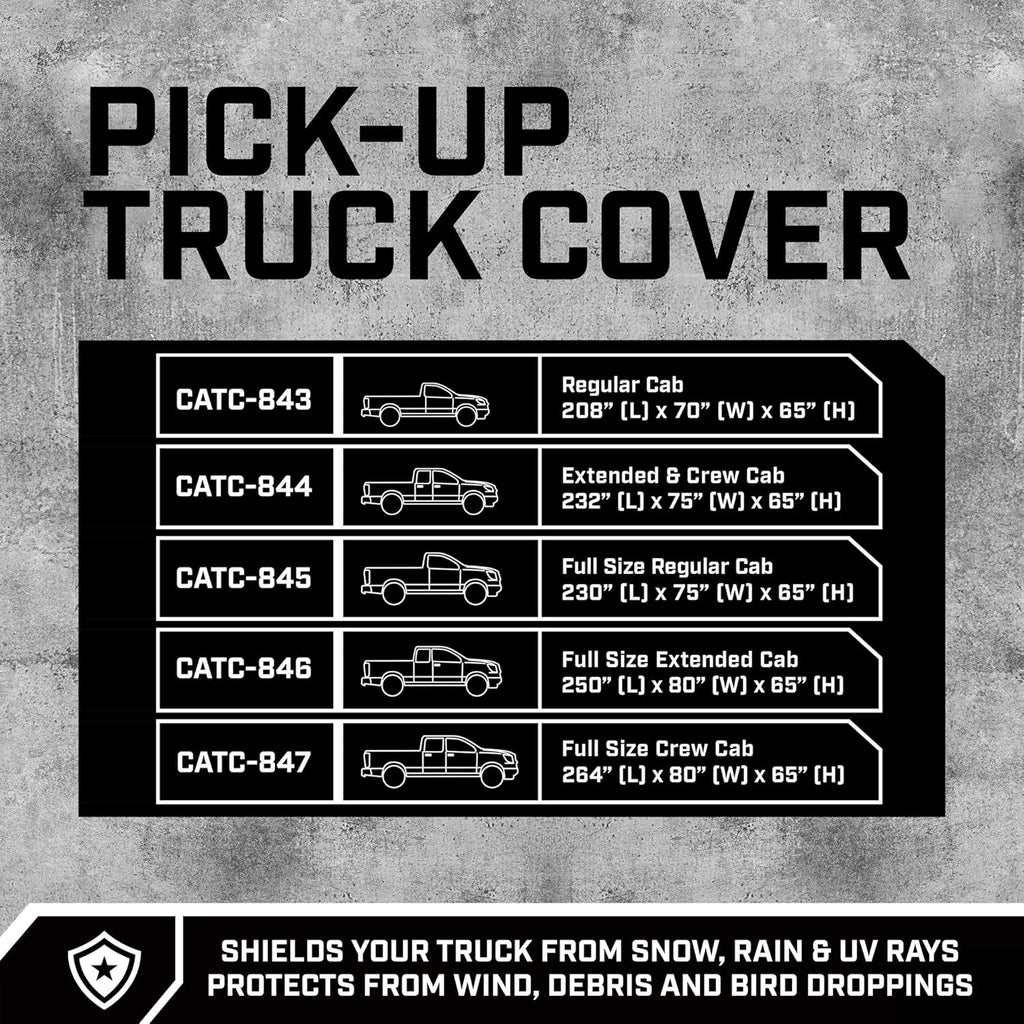 Waterproof All Weather 6-Layer Truck Cover H5005