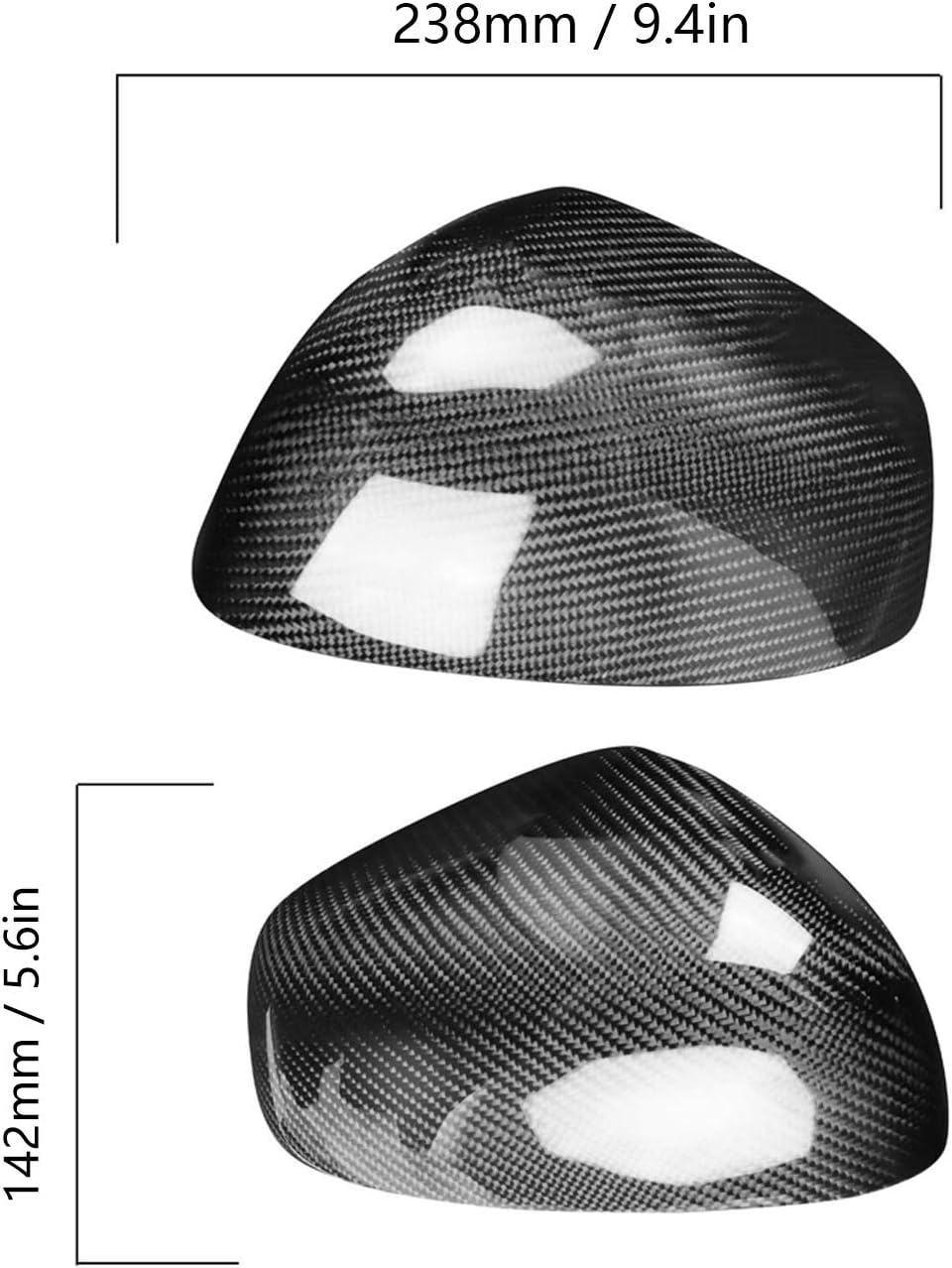 Carbon Fiber Rearview Mirror Cover 1 Pair I421