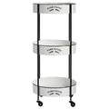 White Metal Storage Cart U3152