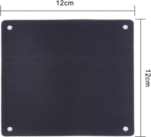120 mm Black PVC Computer Fan Dust Filter 10 Packs Z122
