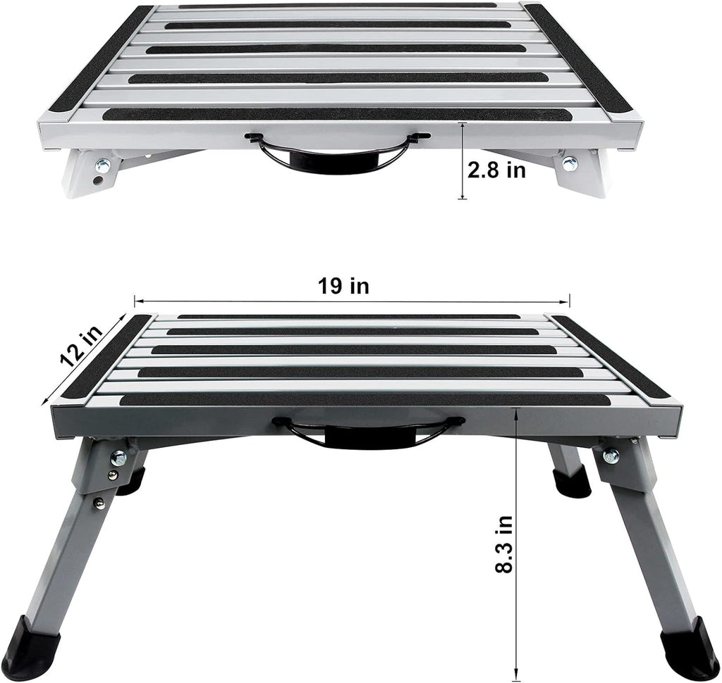 Folding RV Step Stool with Anti-Slip Surface N296778