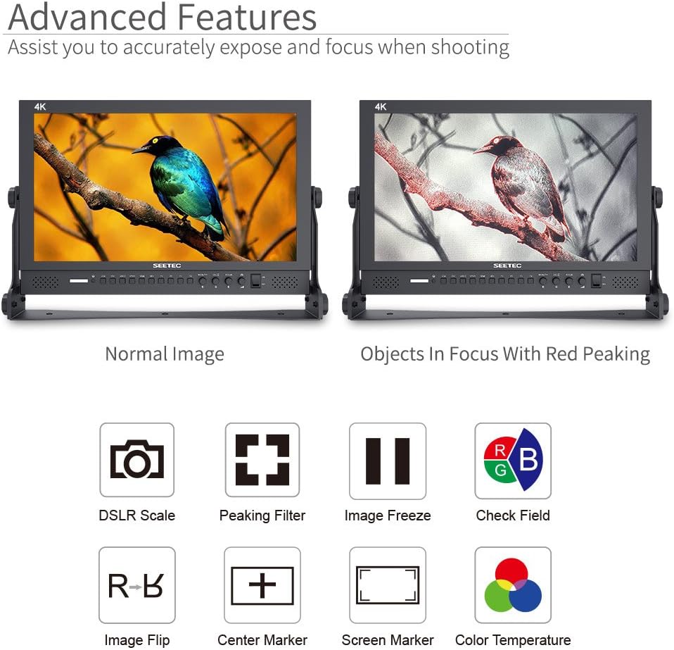 17.3 Inch 1920x1080 Desktop Monitor with 3G-SDI HDMI AV YPbPr Y662892