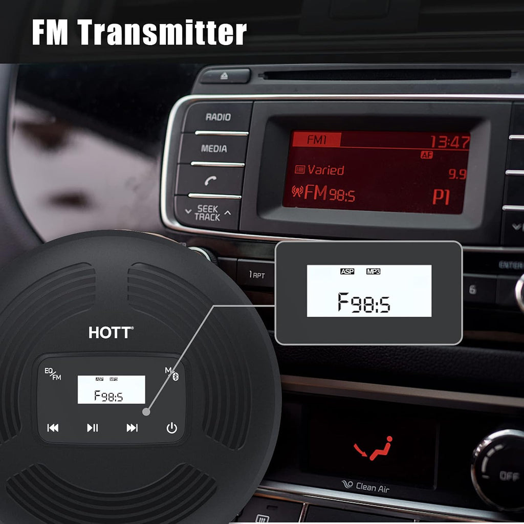 Portable CD Player with Bluetooth and FM Transmitter Q4907