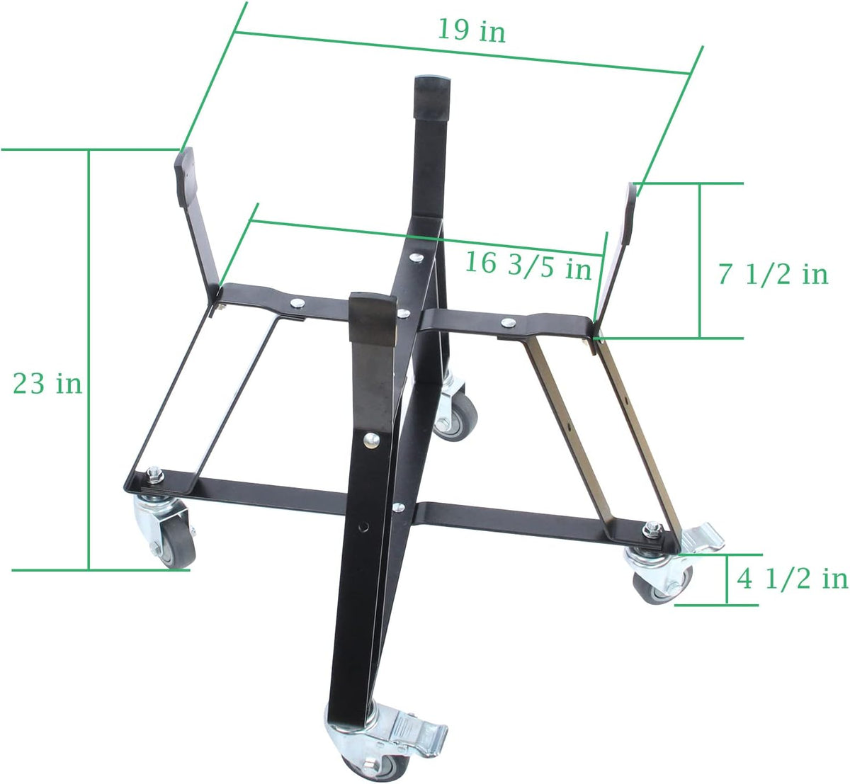 Rolling Cart for Big Green Egg with Locking Caster Wheels E86240