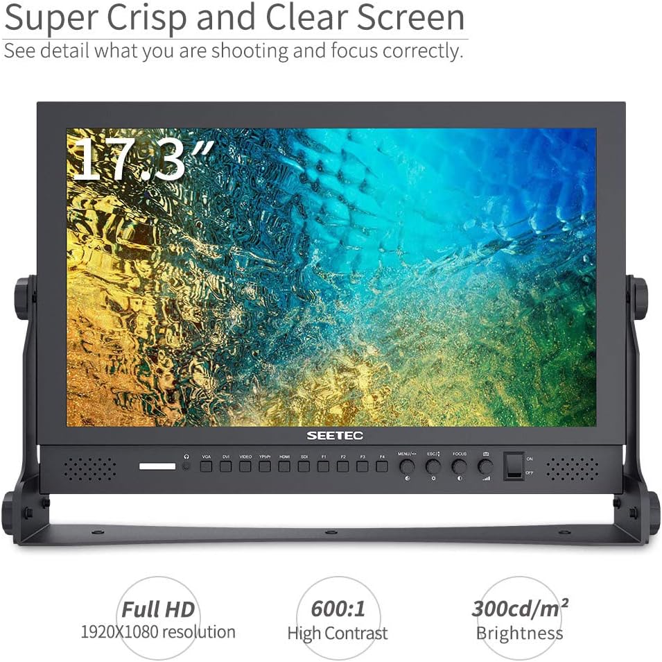 17.3 Inch 1920x1080 Desktop Monitor with 3G-SDI HDMI AV YPbPr Y662892