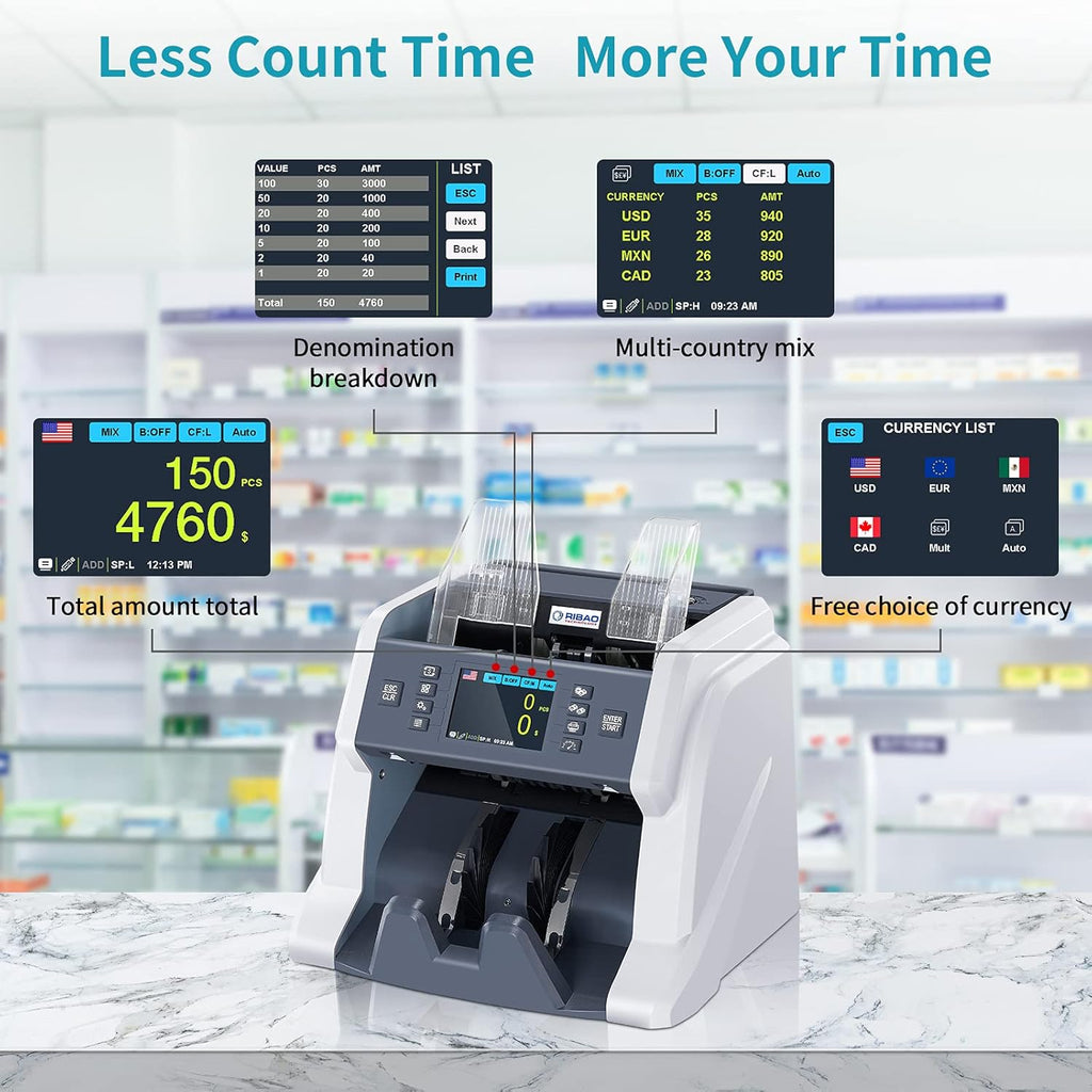 Money Counter Machine with Counterfeit Detection V387575