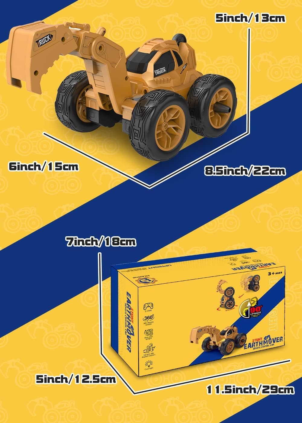 Remote Control Excavator RC Car Off Road Truck Toy B5075