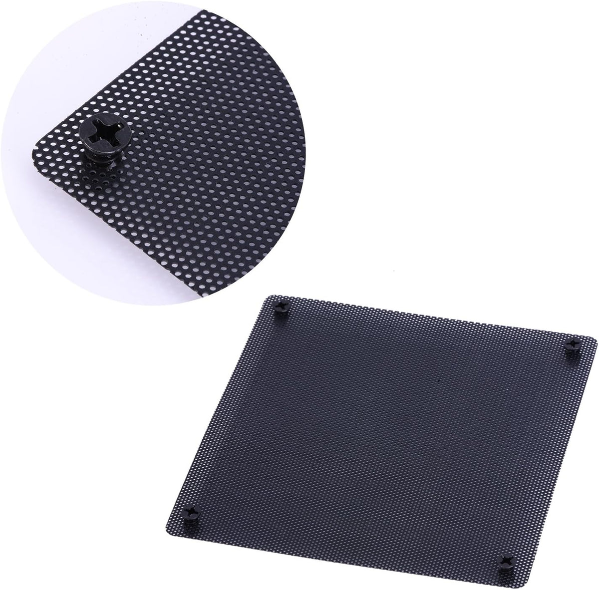 120 mm Black PVC Computer Fan Dust Filter 10 Packs Z122