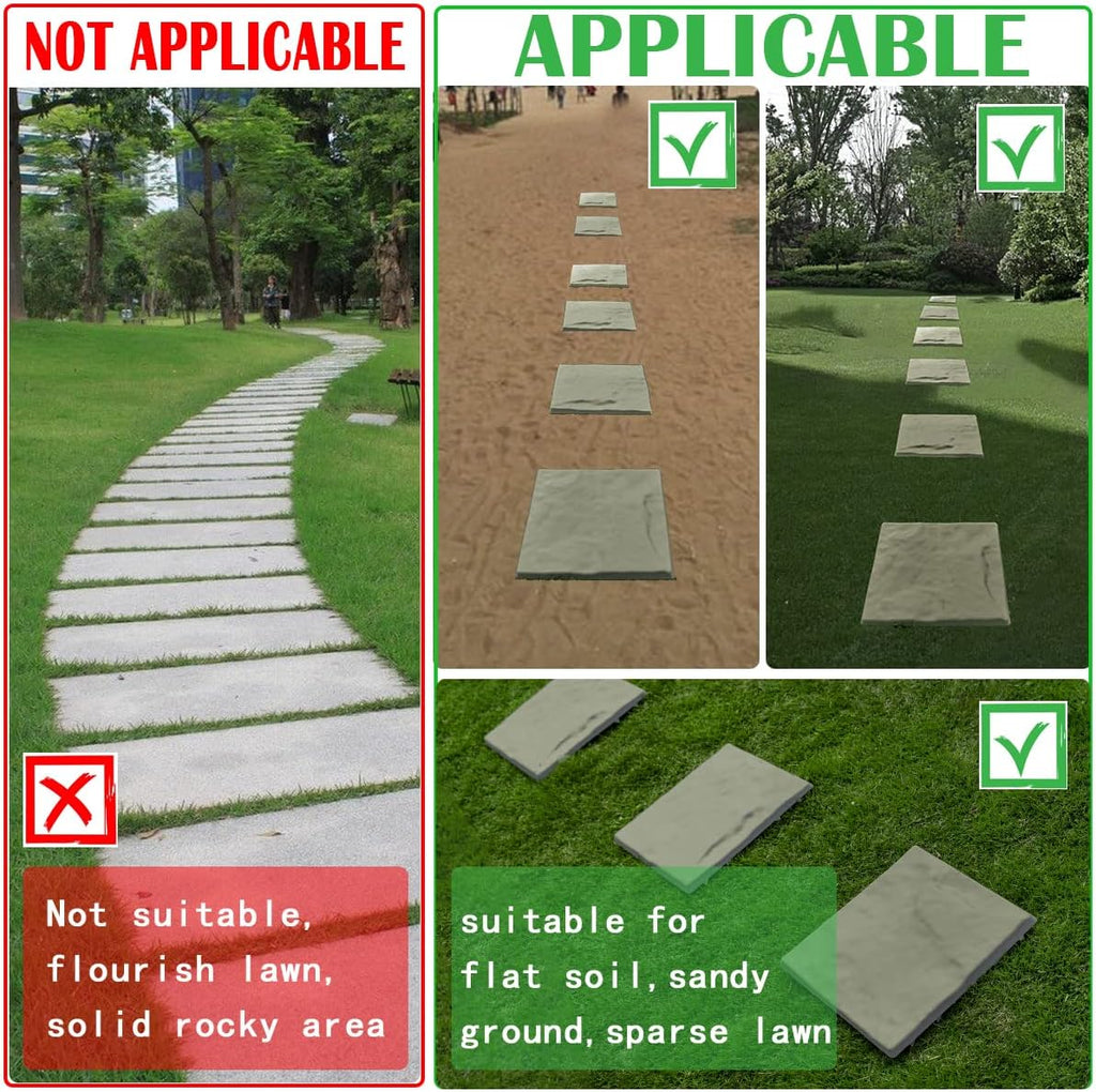 Green 4 Pack Decorative Stepping Stones O532