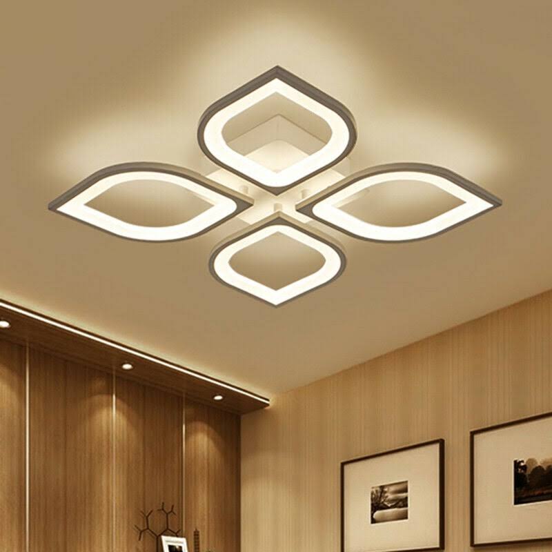 Semi Flushmount Light Fixture Graphite B311