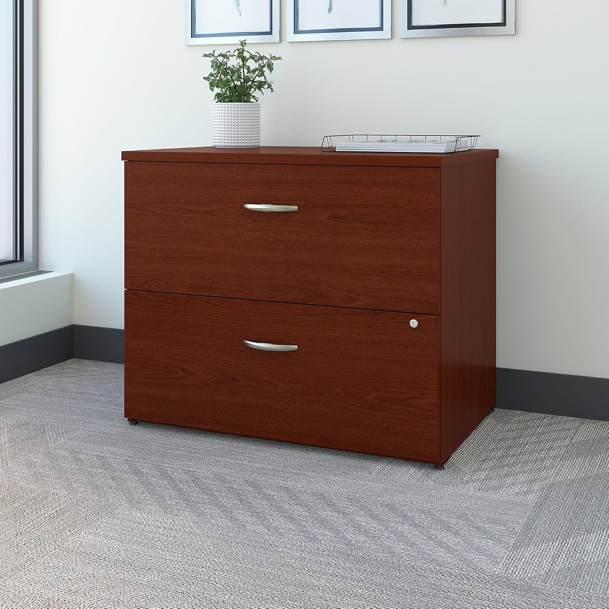 Mahogany Lateral File Cabinet Y958651