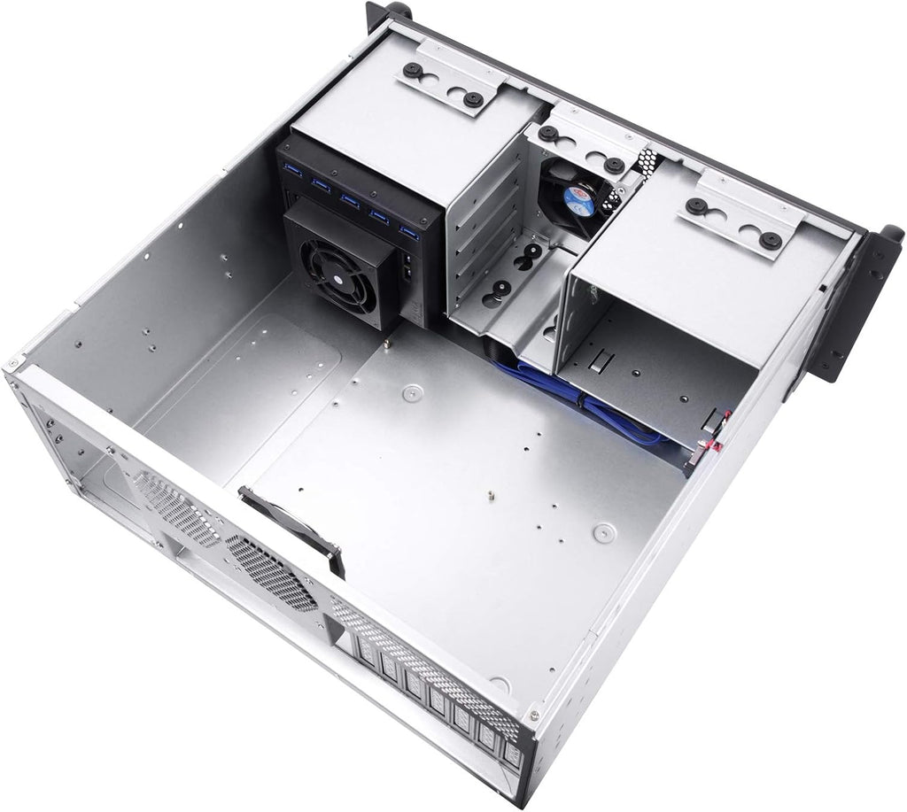 4U Rackmount Server Case with 5 x 3.5 Hot-Swappable Bay and 3 x 5.25 Bays L5661