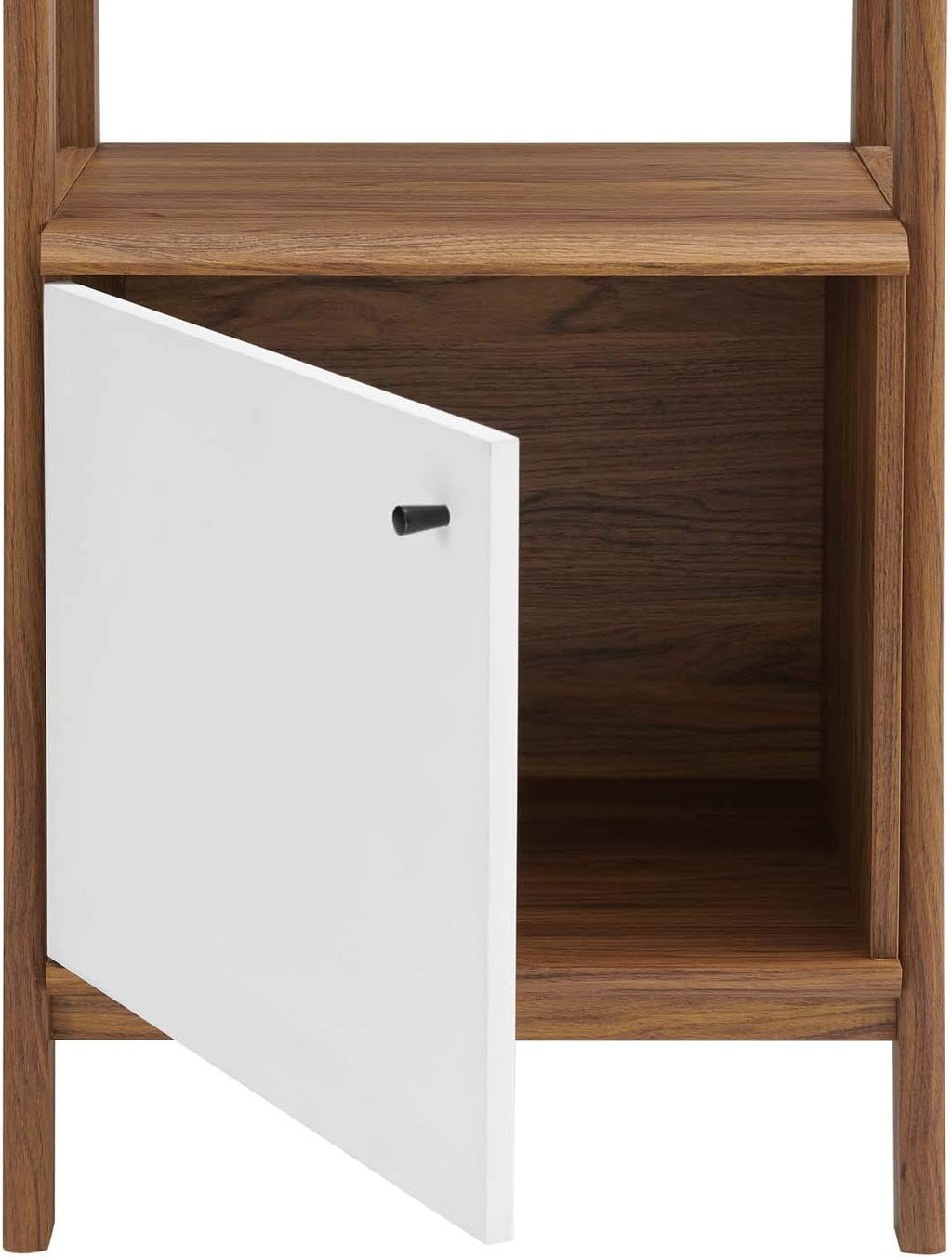 21 Inch Walnut White Bookshelf Display Case G374579