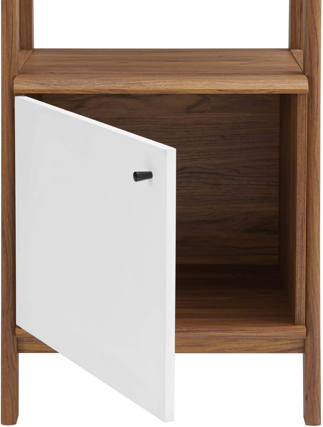 21 Inch Walnut White Bookshelf Display Case G374579
