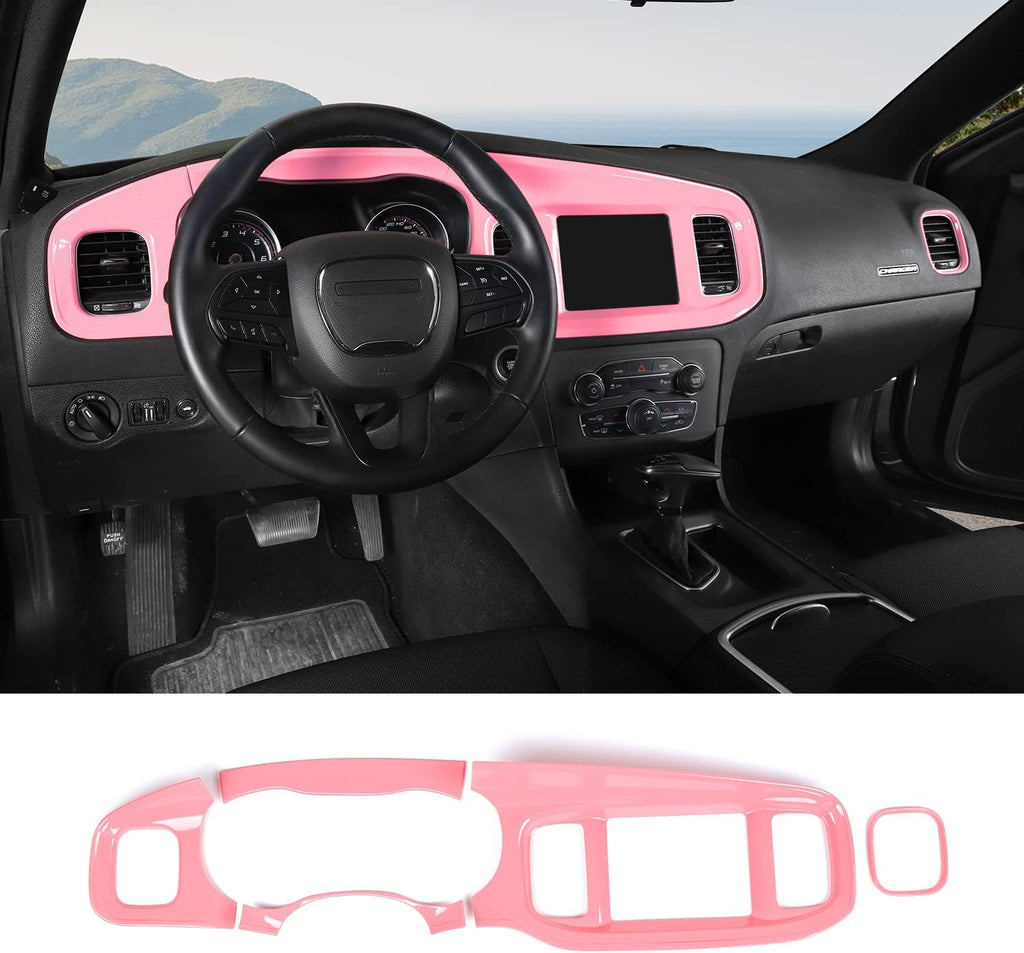 8.4 Inch Red Carbon Fiber Dashboard Trim U2616