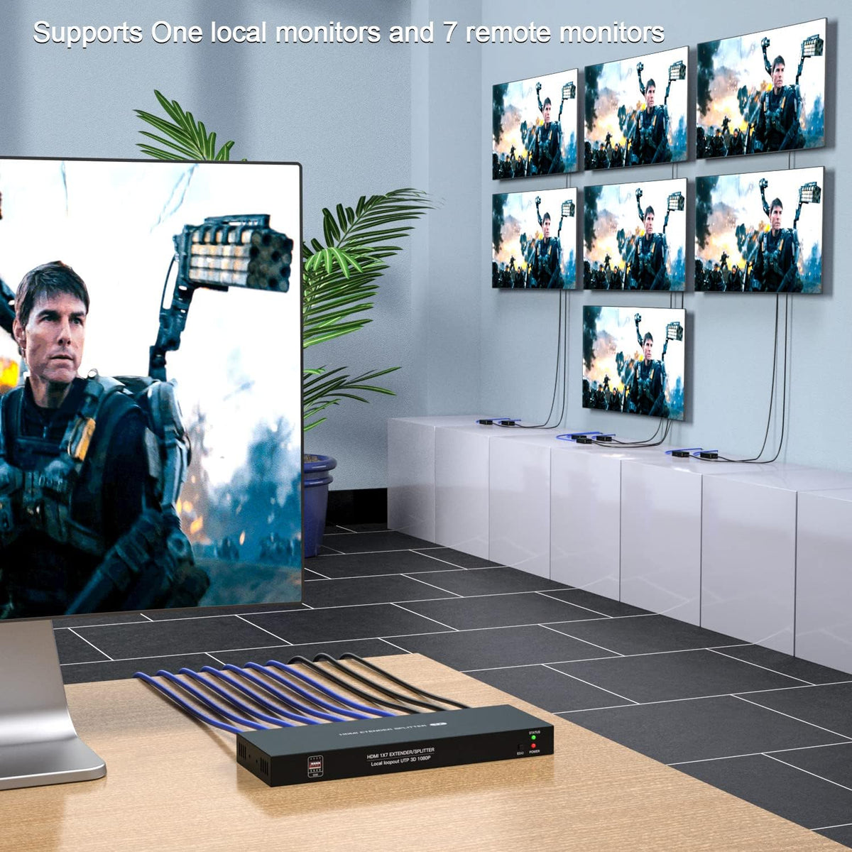 HDMI Extender Splitter 1x2 4K 30Hz I77857