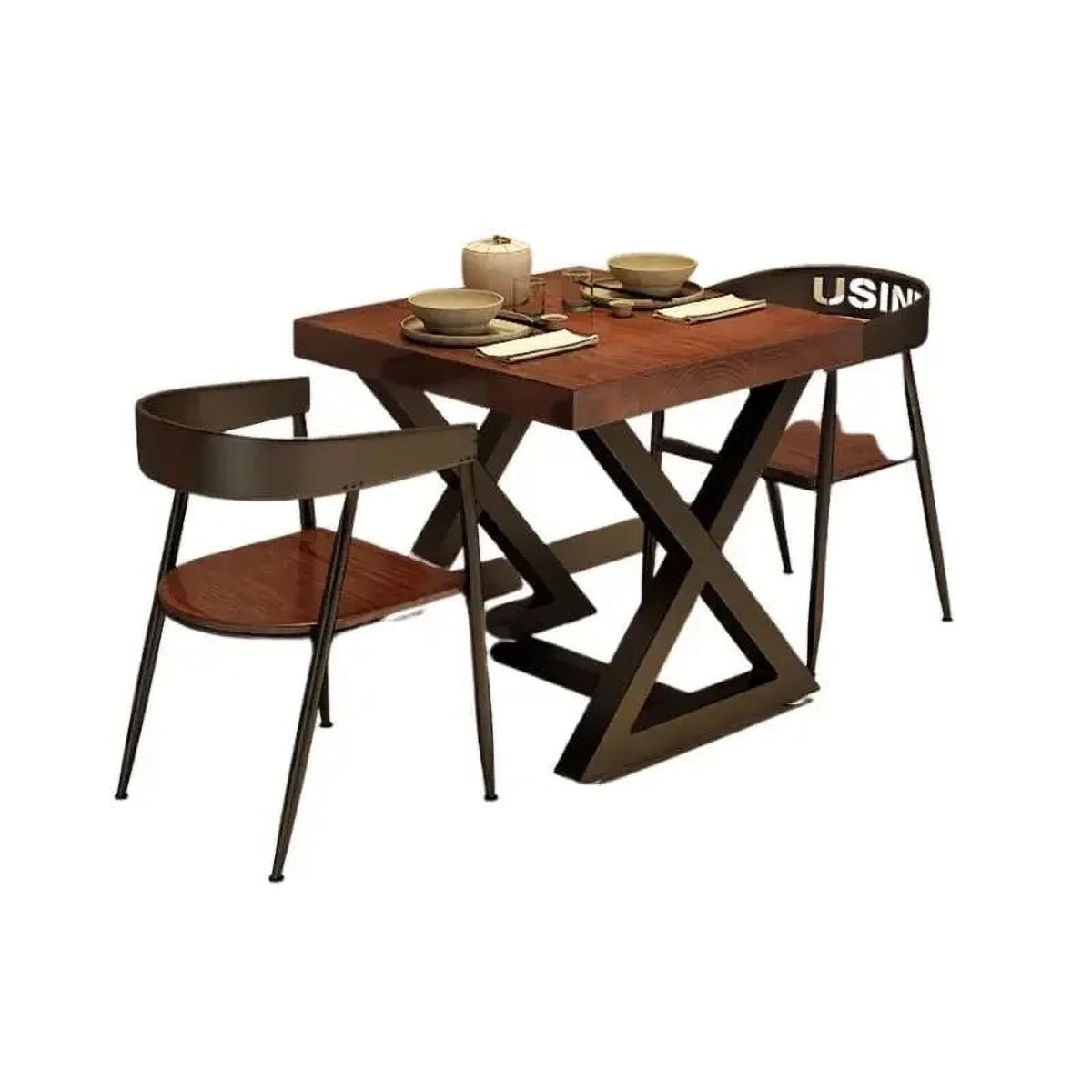 Minimalist Rectangle Waterproof Dining Table Y26548