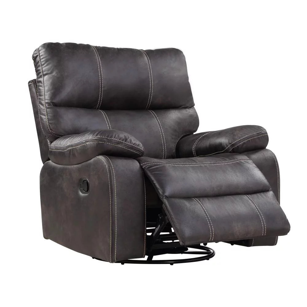 Dark Gray Swivel Reclining Glider L7065