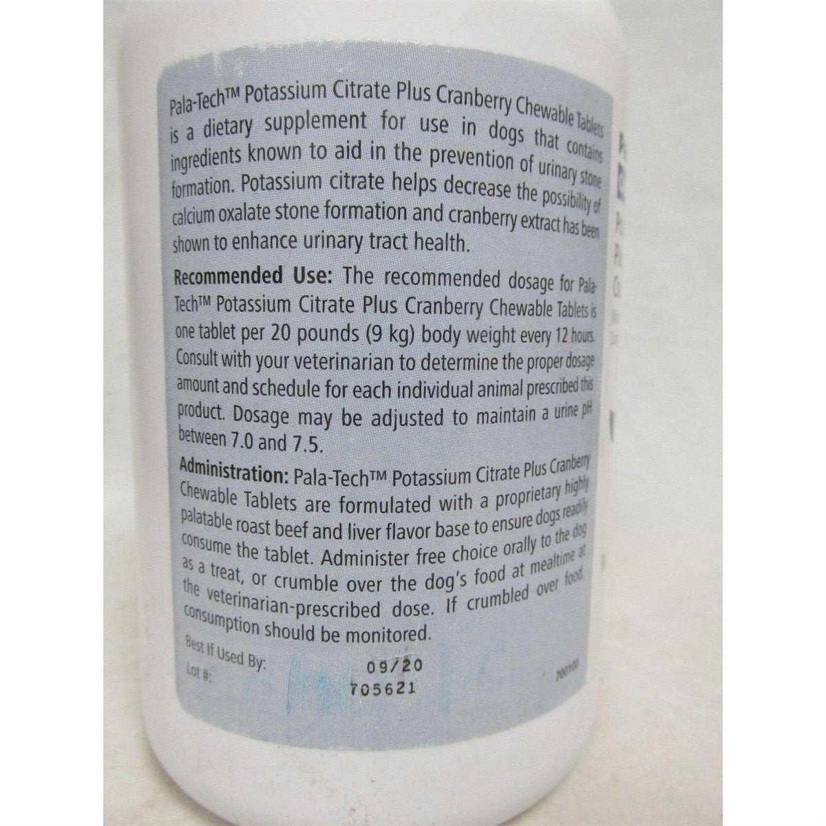 Potassium Citrate Plus Cranberry Chewable Tablets M84611