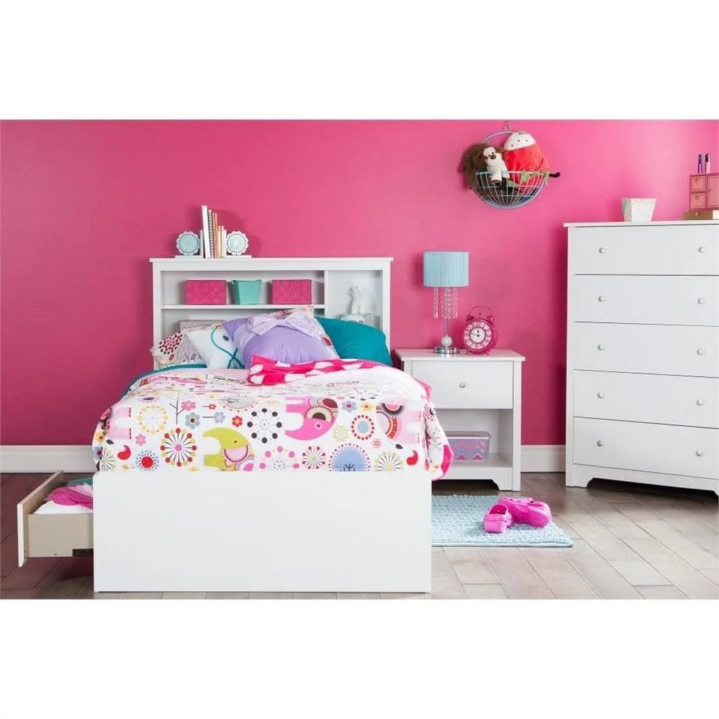 Modern Wood Twin Bookcase Bed L399794