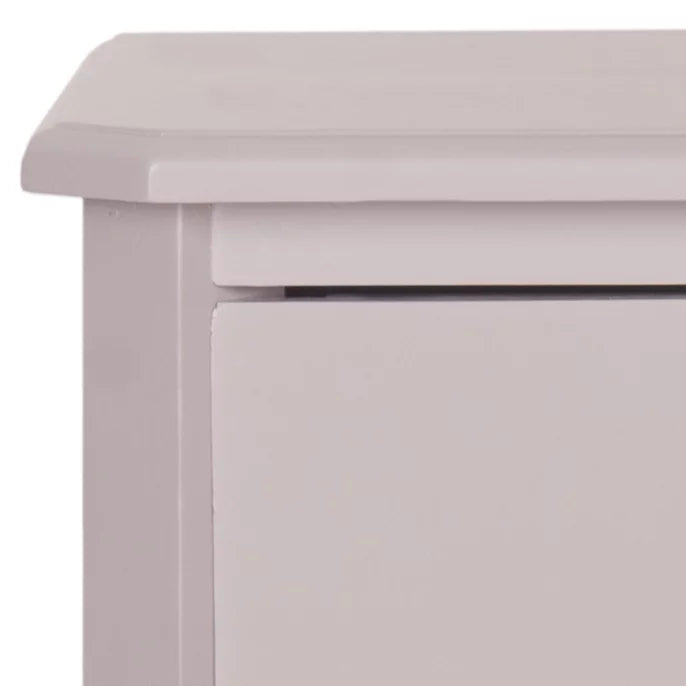 Grey End Table With Storage Drawers P14449