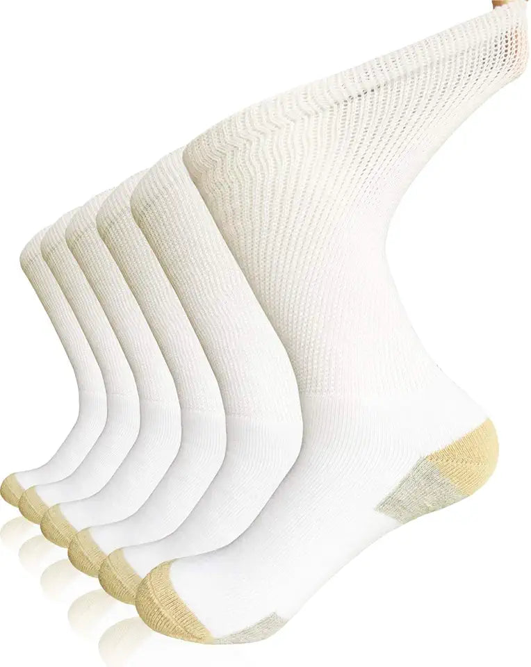 Diabetic Non-Binding Cushioned Crew Socks R868