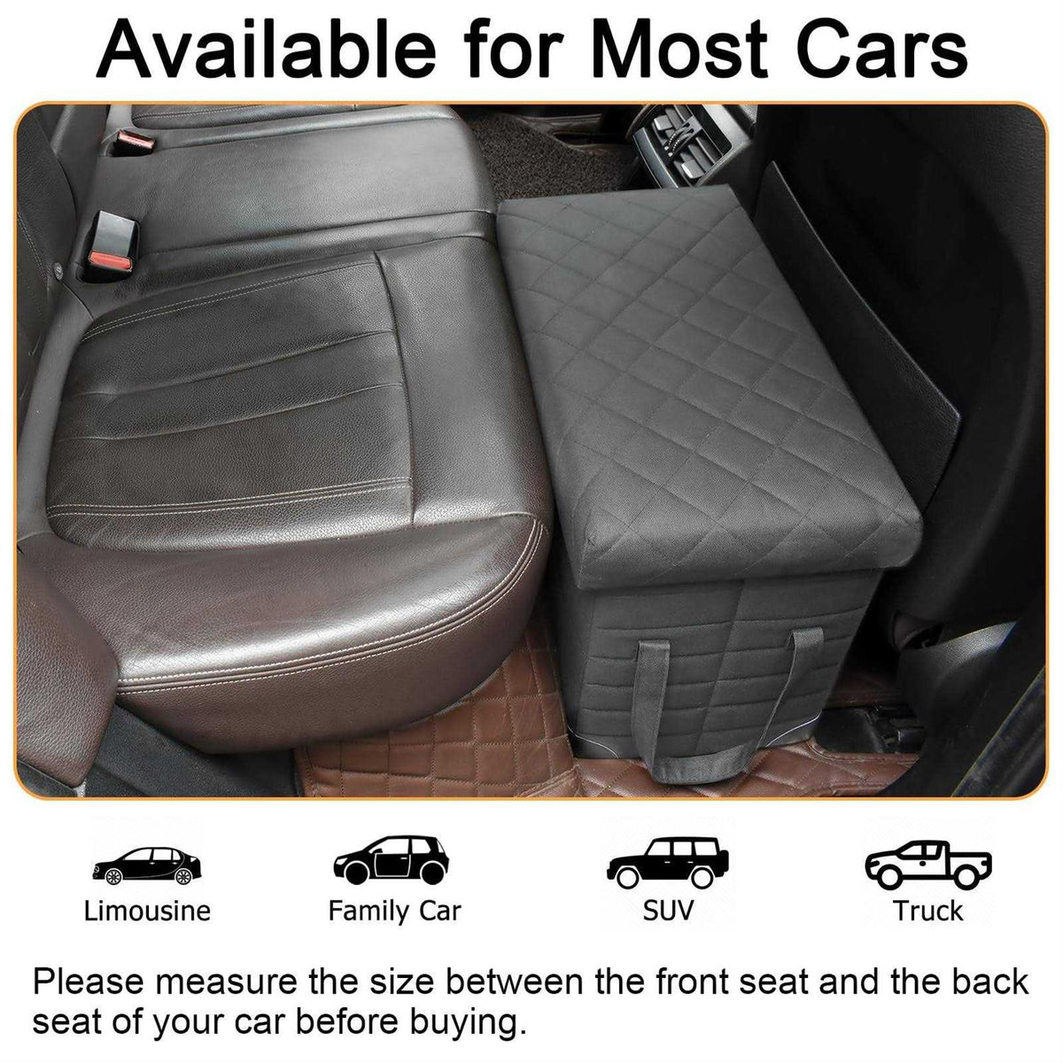 Car Back Seat Extender for Large Dogs up to 200lbs F8507