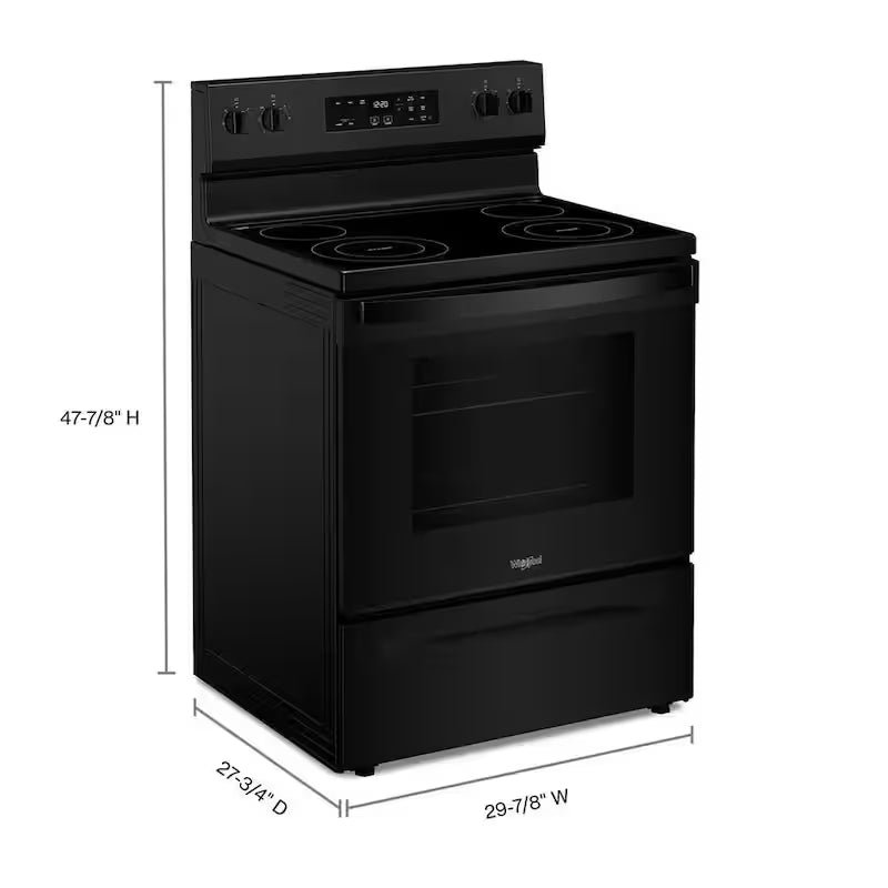 4 Element Freestanding Electric Range in Black L466