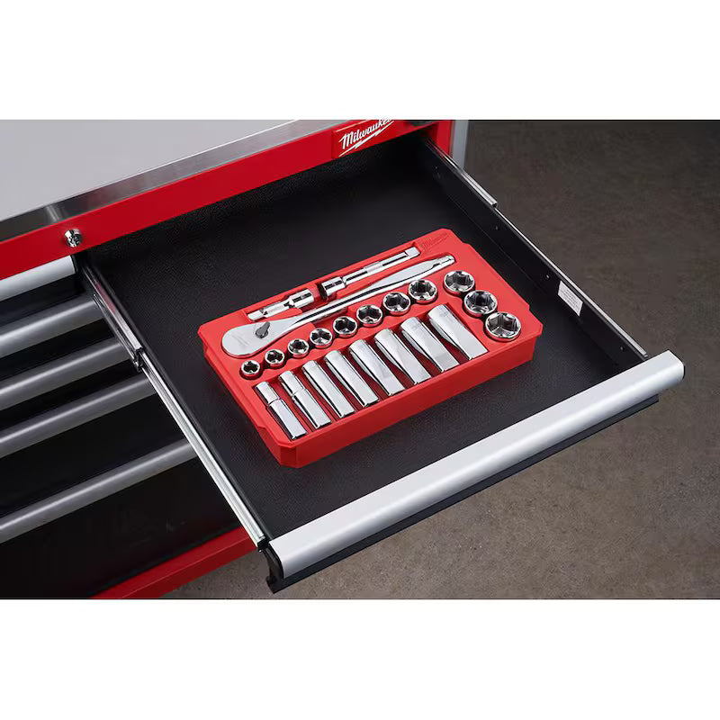 1/2 in. Drive SAE Ratchet and Socket Mechanics Tool Set (22-Piece) U432