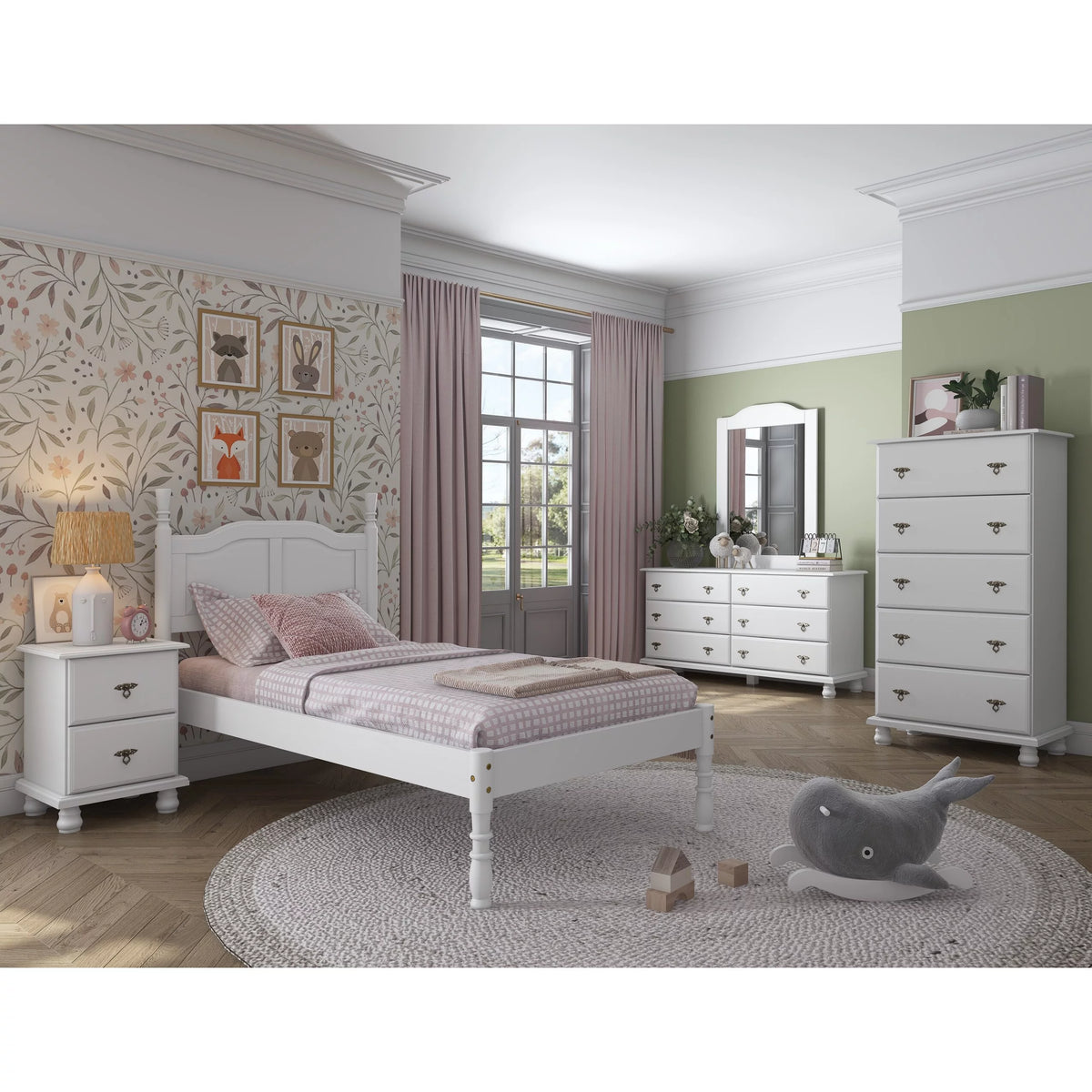100% Solid Wood Platform Bed Mocha Twin R52000