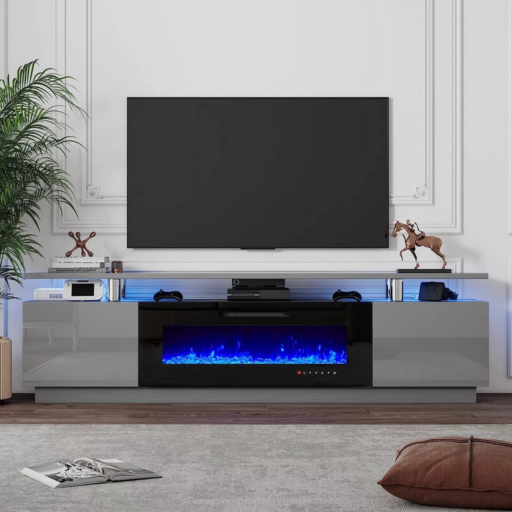 80" Fireplace TV Stand with 40" Electric Fireplace E22207