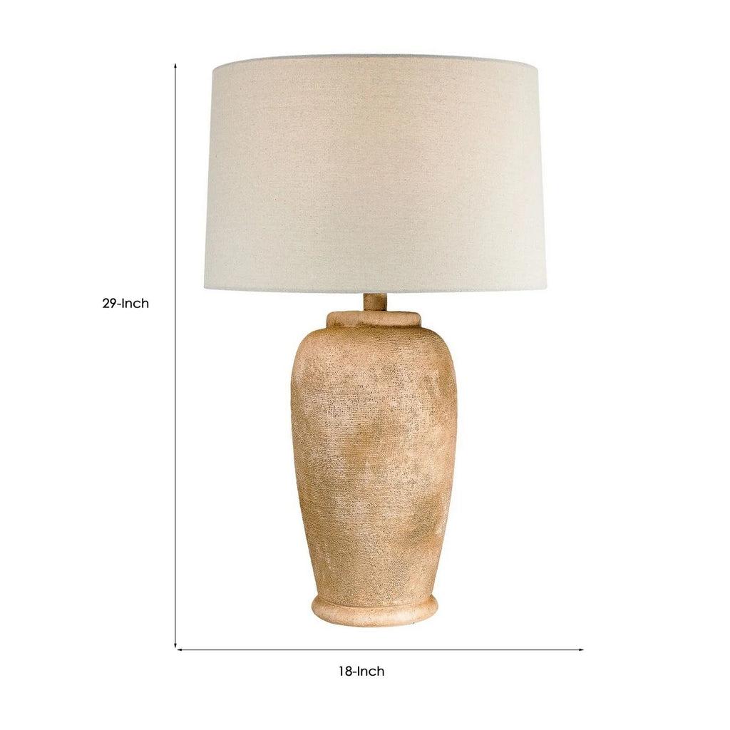 29 Inch Table Lamp with Drum Shade Q9677
