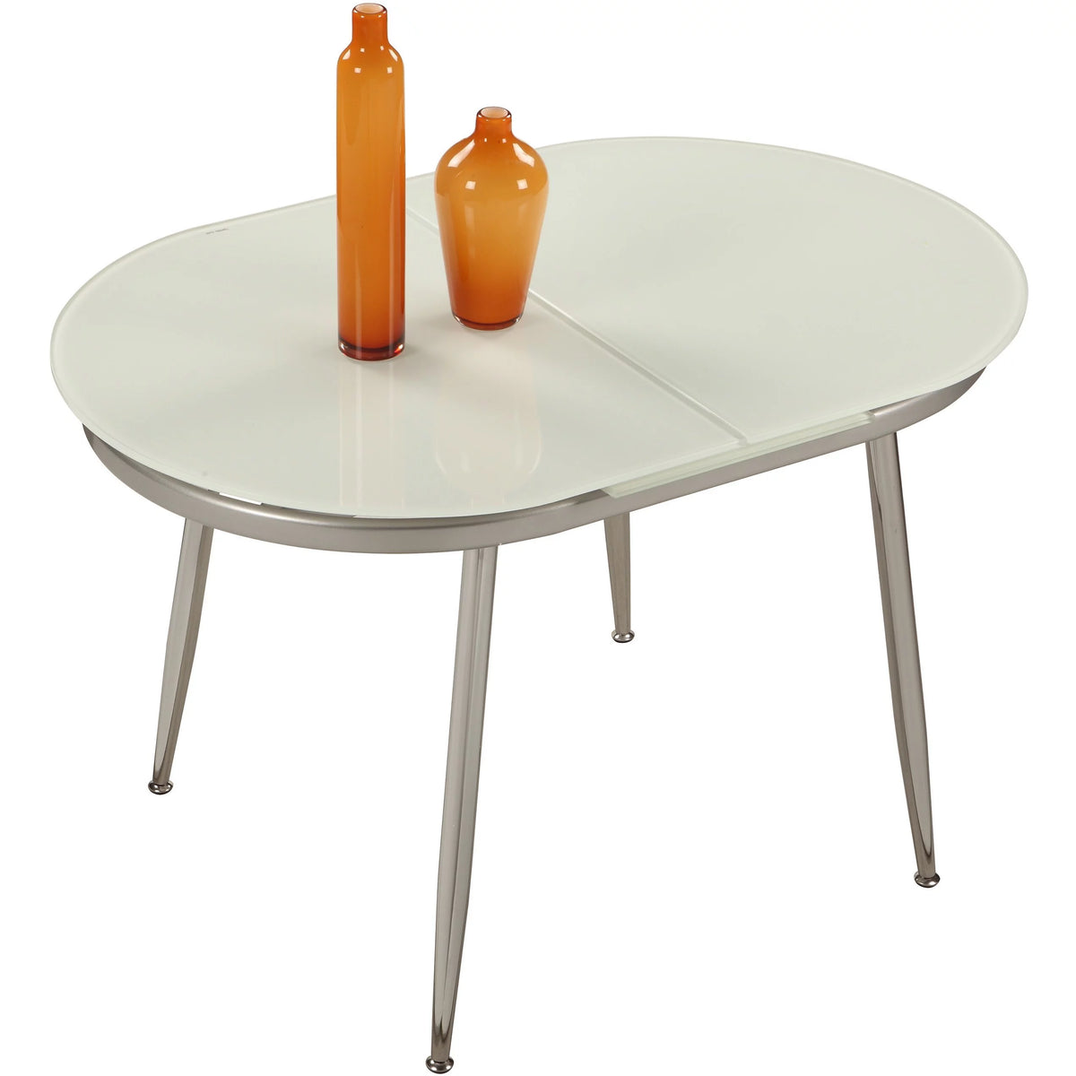 Chrome Self-storing Extension Dining Table M741