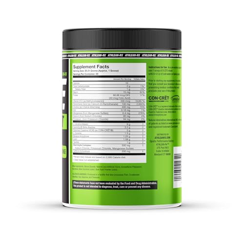 Pre-Workout with Beta-Alanine, Creatine & Caffeine, 22 Servings Z10843