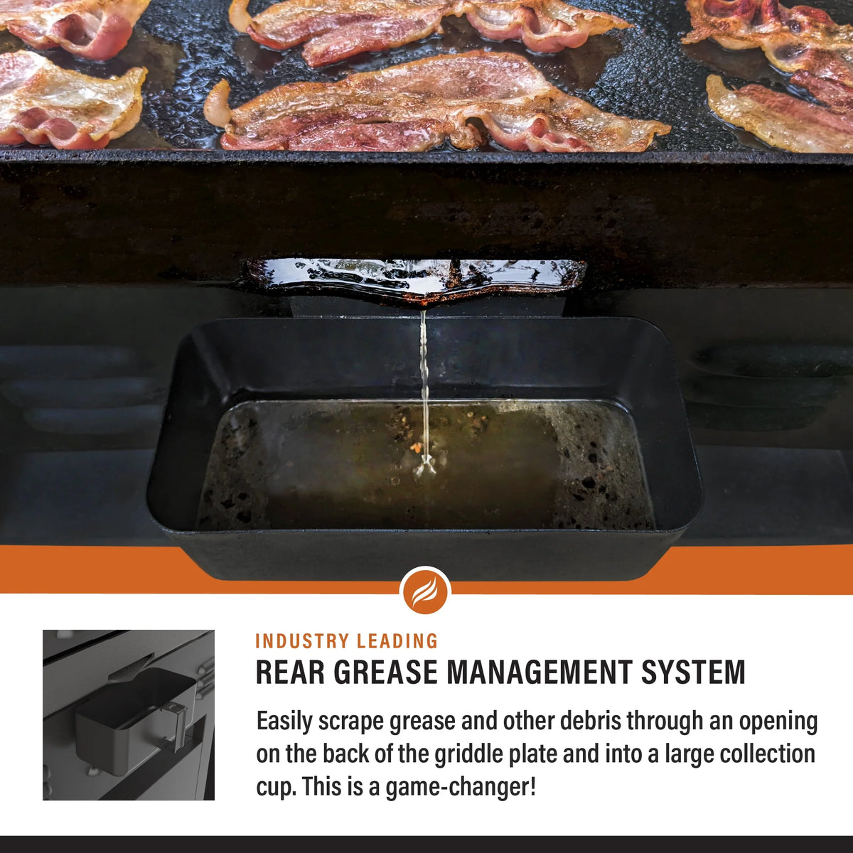 4-Burner Propane Griddle with Air Fryer and Hood E278238