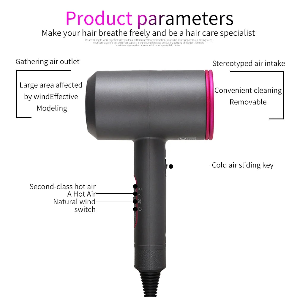 1800W Ionic Hair Dryer with Diffuser M113