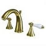Widespread Bathroom Faucet with Porcelain Lever Handles Z14442